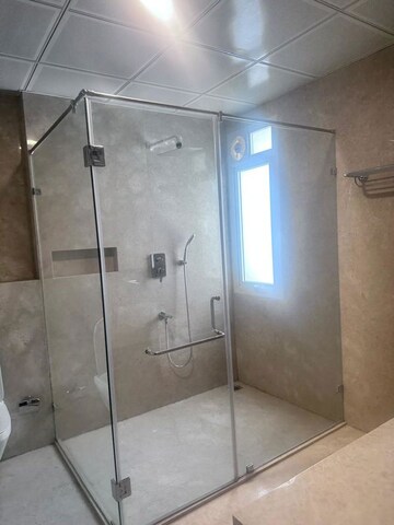 Bathroom in 4 BHK Apartment at Prestige White Meadows, Whitefield – for Rent