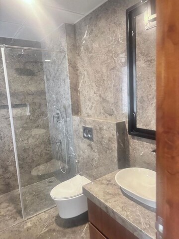 Bathroom in 4 BHK Apartment at Prestige White Meadows, Whitefield – for Rent