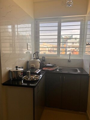 Kitchen in 1 RK Apartment at Mahadevpura – for Rent