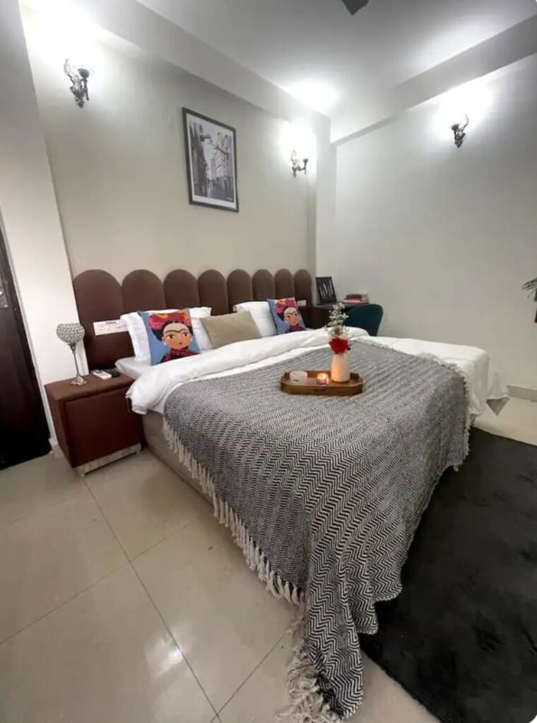 Bedroom, settlers-india Studio 250 Sq.Ft. Builder Floor In Sector 57 Gurgaon 9739641