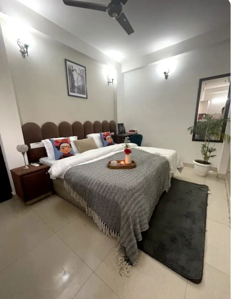 Bedroom, settlers-india Studio 250 Sq.Ft. Builder Floor In Sector 57 Gurgaon 9739641
