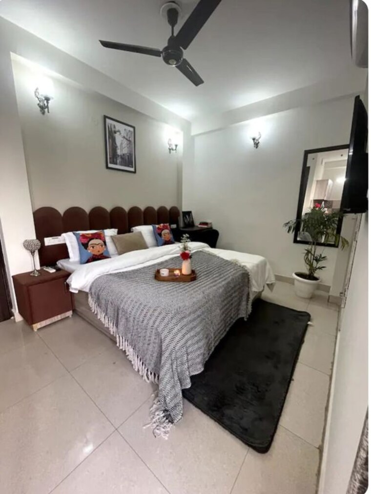 Master Bedroom, settlers-india Studio 250 Sq.Ft. Builder Floor In Sector 57 Gurgaon 9739641