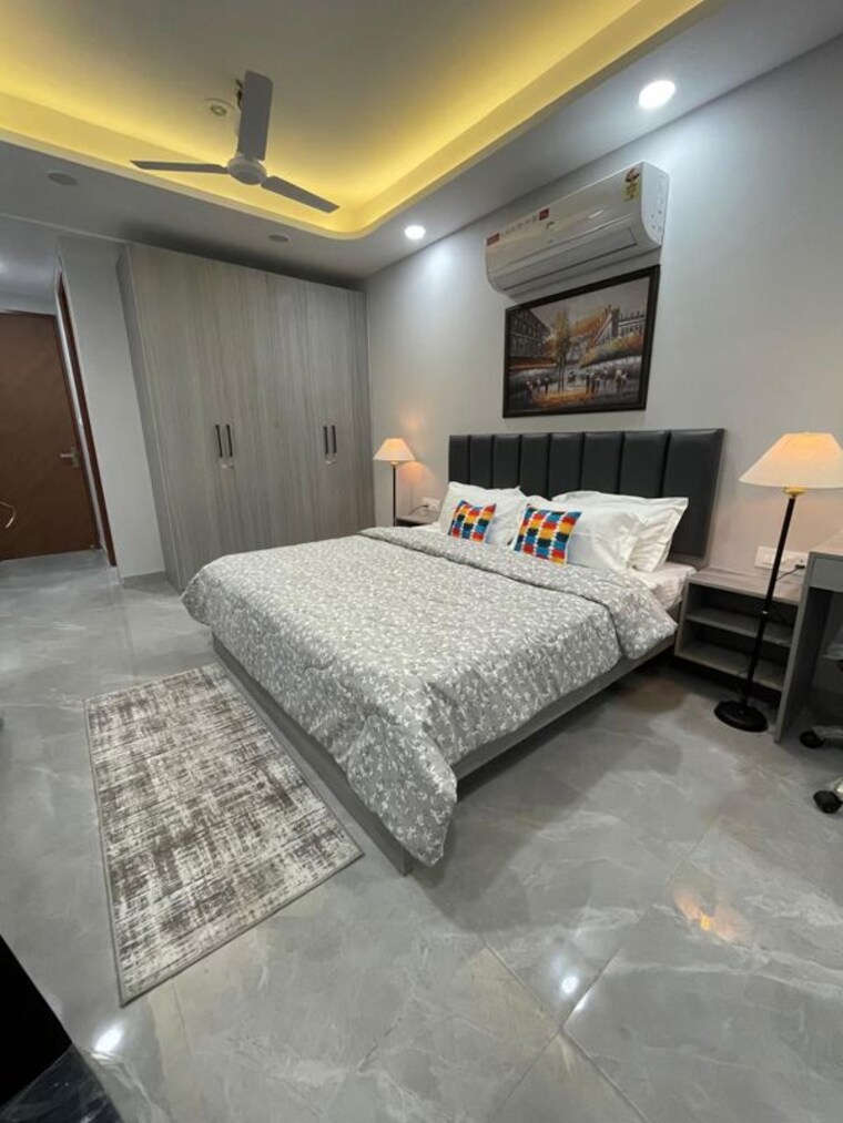 Bedroom, birla-arika Studio 450 Sq.Ft. Builder Floor In Sector 31 Gurgaon 9740604