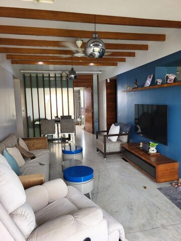 Living Room in 3 BHK Apartment at Bandra West – for Rent