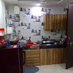 Kitchen in 1 BHK Builder Floor at RWA Residential Society, Mohyal Colony – for Rent