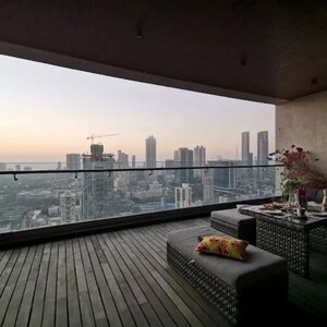 Balcony in 4 BHK Apartment at Avighna One Avighna Park, Currey Road – for Rent