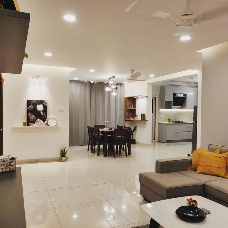 Living Room, aparna-cyberzon 3 Bedroom 1855 Sq.Ft. Apartment In Nallagandla Hyderabad 9741671