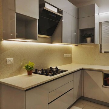 Kitchen in 3 BHK Apartment at Aparna CyberZon, Nallagandla – for Rent