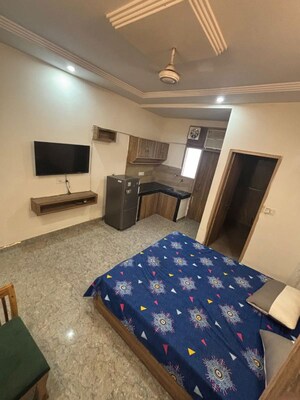 Kitchen in 1 RK Builder Floor at DLF City Phase III, Sector 24 – for Rent