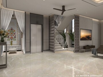 Building Lobby in 5 BHK Villa at Raj Nagar – for Sale