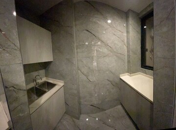 Bathroom in 3 BHK Apartment at Panchsheel Enclave – for Rent