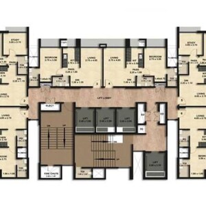 Floor Plan in 1 BHK Apartment at Sahyog Oshi, Oshiwara – for Rent