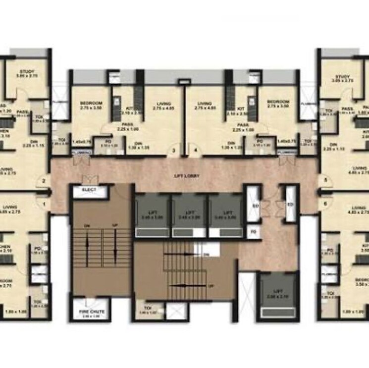 Floor Plan, sahyog-oshi 1 Bedroom 675 Sq.Ft. Apartment In Oshiwara Mumbai 9742166