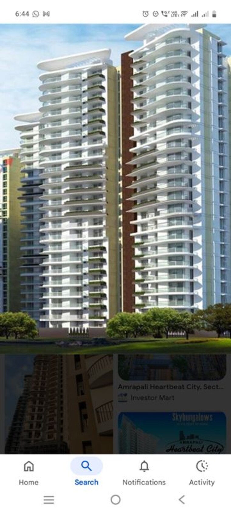 Exterior View, amrapali-heartbeat-city 3 Bedroom 1735 Sq.Ft. Apartment In Sector 107 Noida 9742168