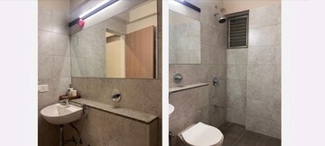 Bathroom in 3 BHK Apartment at Goyal Orchid Valley, Shela – for Rent