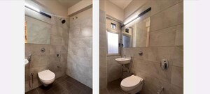 Bathroom in 3 BHK Apartment at Goyal Orchid Valley, Shela – for Rent