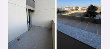 Balcony in 3 BHK Apartment at Goyal Orchid Valley, Shela – for Rent