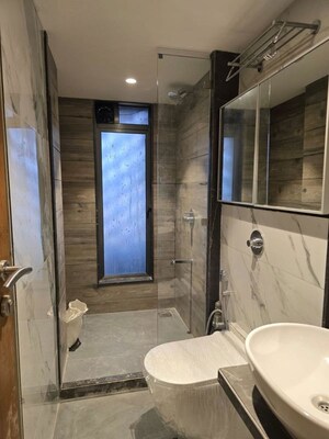 Bathroom in 3 BHK Apartment at Ekta Trinity, Santacruz West – for Rent