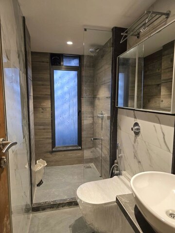 Bathroom in 3 BHK Apartment at Ekta Trinity, Santacruz West – for Rent