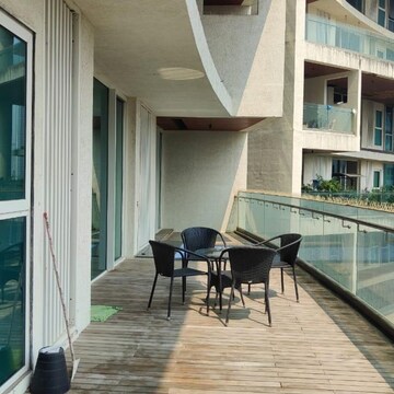 Staircase in 3 BHK Apartment at Avighna One Avighna Park, Currey Road – for Rent