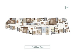 Floor Plan in 3 BHK Apartment at Navins Antheia Poetry, Bilekahalli – for Sale