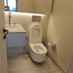 Bathroom in 3 BHK Apartment at Lodha World Crest, Empire Mill – for Rent