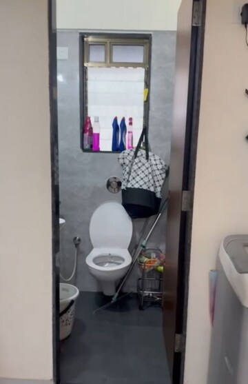 Bathroom in 1 BHK Apartment at DGS Sheetal Krupa, Goregaon East – for Rent