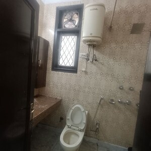 Bathroom in 3.5 BHK Builder Floor at Nehru Enclave – for Rent