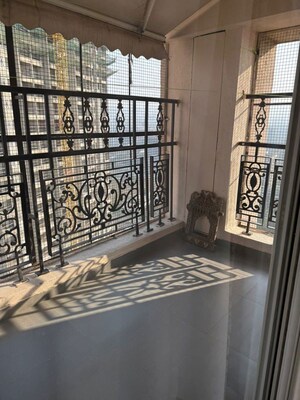 Balcony in 3.5 BHK Apartment at Raheja Vistas Premiere, Mohammadwadi – for Rent