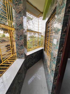 Balcony in 3 BHK Apartment at Tirath Project, Rajarhat – for Rent