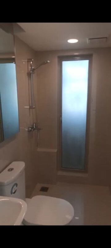 Bathroom in 1 BHK Apartment at Hiranandani Estate Solitaire C, Ghodbunder Road – for Rent
