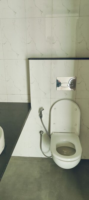 Bathroom in 3 BHK Apartment at Lodha Amara, Kolshet Road – for Rent