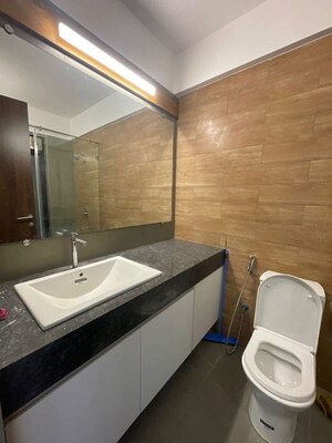 Bathroom in 3 BHK Apartment at Kalpataru Magnus, Bandra East – for Rent