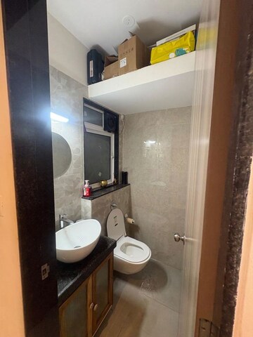 Bathroom in 3 BHK Apartment at Thane West – for Rent