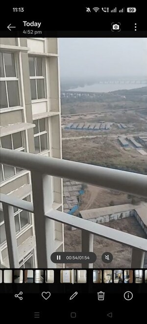 Balcony in 2 BHK Apartment at Lodha Amara Tower 24 And 25, Kolshet Road – for Rent