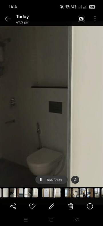 Bathroom in 2 BHK Apartment at Lodha Amara Tower 24 And 25, Kolshet Road – for Rent