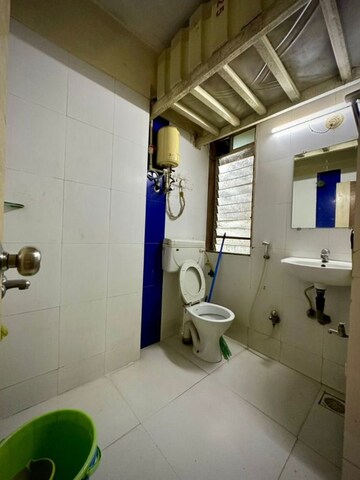 Bathroom in 2.5 BHK Apartment at Newa Garden, Airoli Sector 20 – for Rent