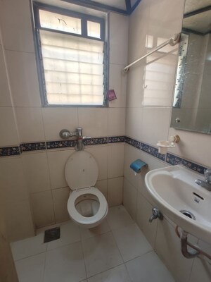 Bathroom in 2 BHK Apartment at Raunak Unnathi Gardens, Pokhran Road No One – for Rent