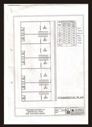 Floor Plan in  Shop at Bibwewadi – for Sale