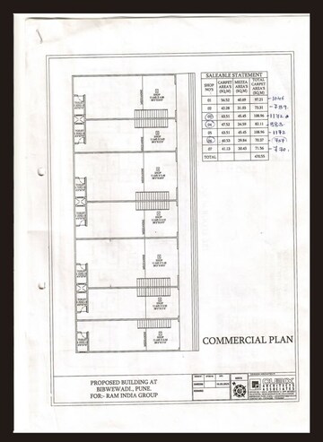 Floor Plan in  Shop at Bibwewadi – for Sale