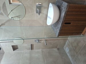 Bathroom in 3 BHK Apartment at Banjara Hills – for Rent