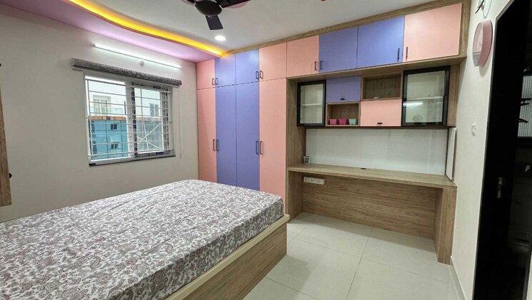 Bedroom, my-home-tarkshya 3 Bedroom 1957 Sq.Ft. Apartment In Kokapet Hyderabad 9743145