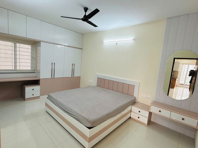 Bedroom, my-home-sayuk 2 Bedroom 1375 Sq.Ft. Apartment In Tellapur Hyderabad 9743154