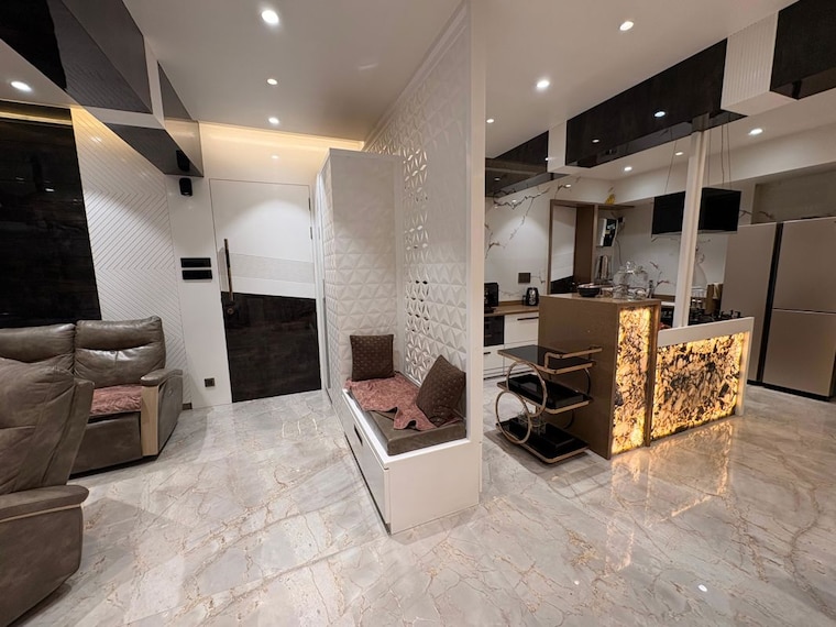 Living Room, goel-ganga-bhagyoday 4 Bedroom 2800 Sq.Ft. Apartment In Sinhagad Pune 9743290