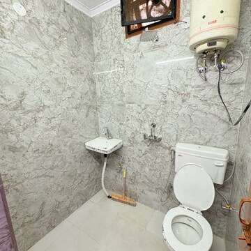 Bathroom in 2 BHK Builder Floor at Khirki Extension – for Rent