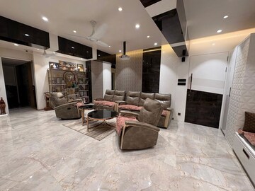 Living Room in 4 BHK Apartment at Goel Ganga Bhagyoday Towers, Sinhagad Road – for Sale