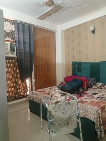 Bedroom in 2 BHK Builder Floor at Patel Nagar Society, Sector 15 – for Rent