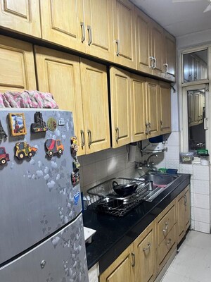 Kitchen in 3 BHK Apartment at Mapsko Krishna Apra Sapphire, Vaibhav Khand – for Sale