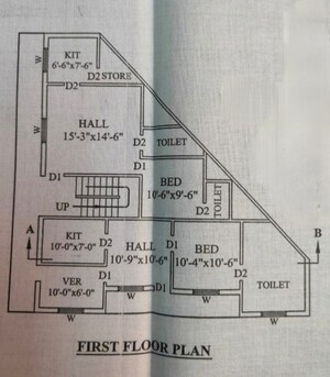 Floor Plan in 6+ BHK Independent House at Anandbagh – for Sale
