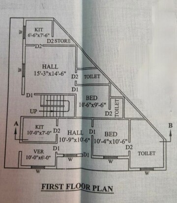Floor Plan in 6+ BHK Independent House at Anandbagh – for Sale